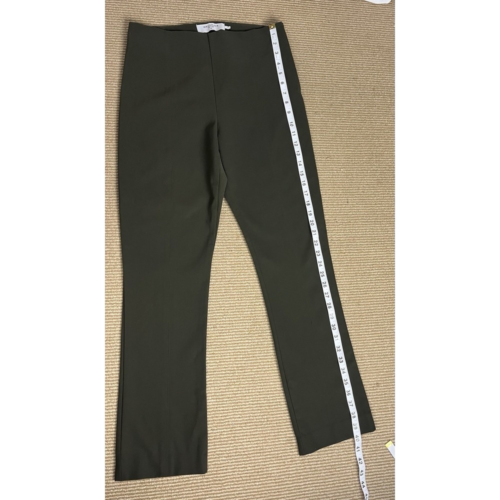 MM. La Fleur Women Green Ankle Dress Pants Size 10 Zip Side - Picture 3 of 14